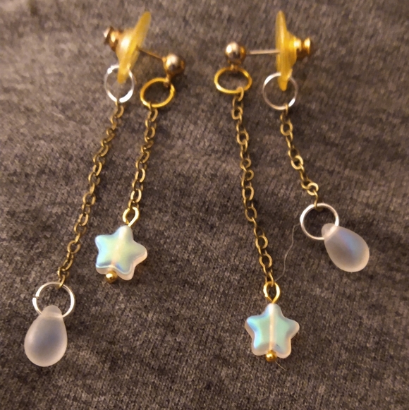 Hand Crafted Jewelry - ✨ Mismatched Celestial Dangle Earrings ✨